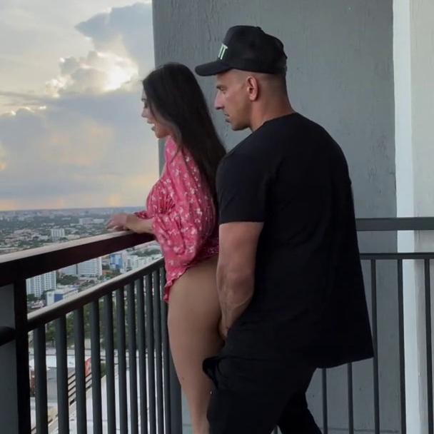 Delia Rose Balcony Sex Tape Video Leaked