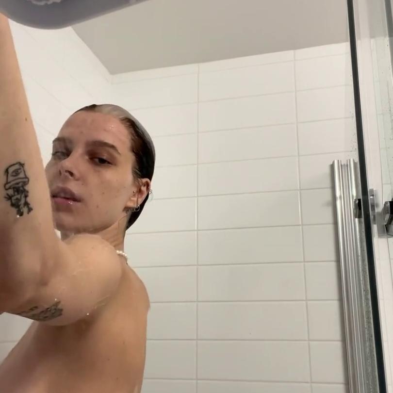 Ashley Matheson Nude Shower Nip Slip Video Leaked