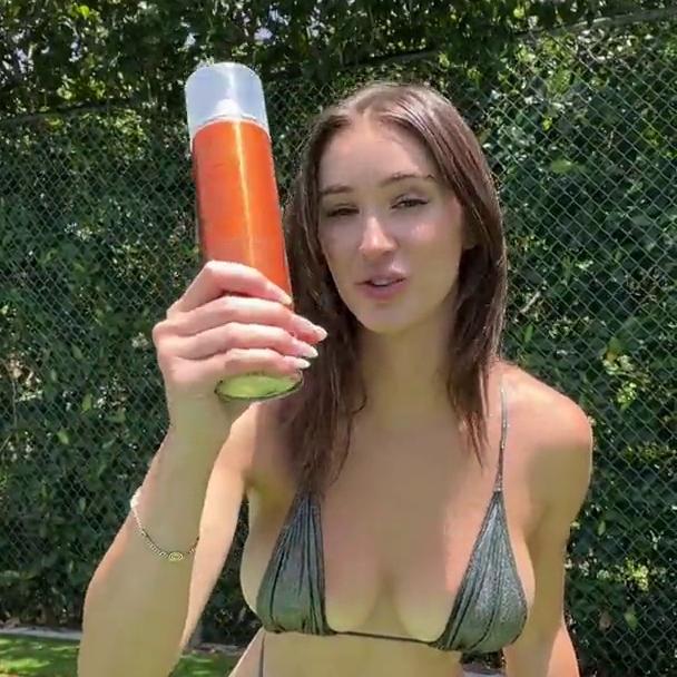 Natalie Roush Sexy G String Bikini Tease Video Leaked
