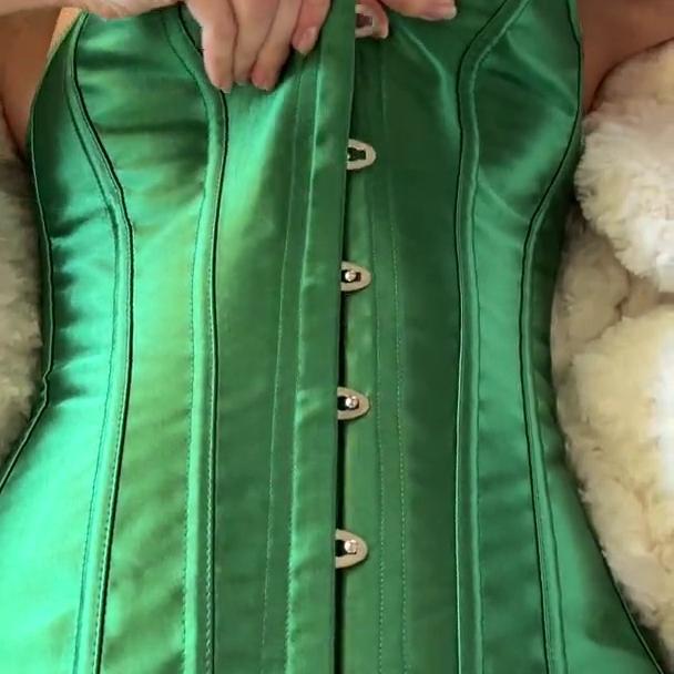 Christina Khalil Nude Green Corset Video Leaked