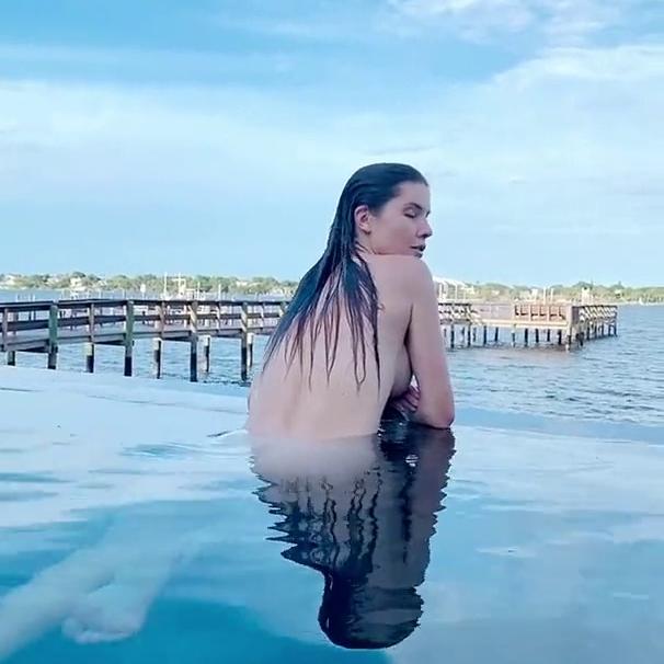 Amanda Cerny Nude Swimming In Pool Video Leaked