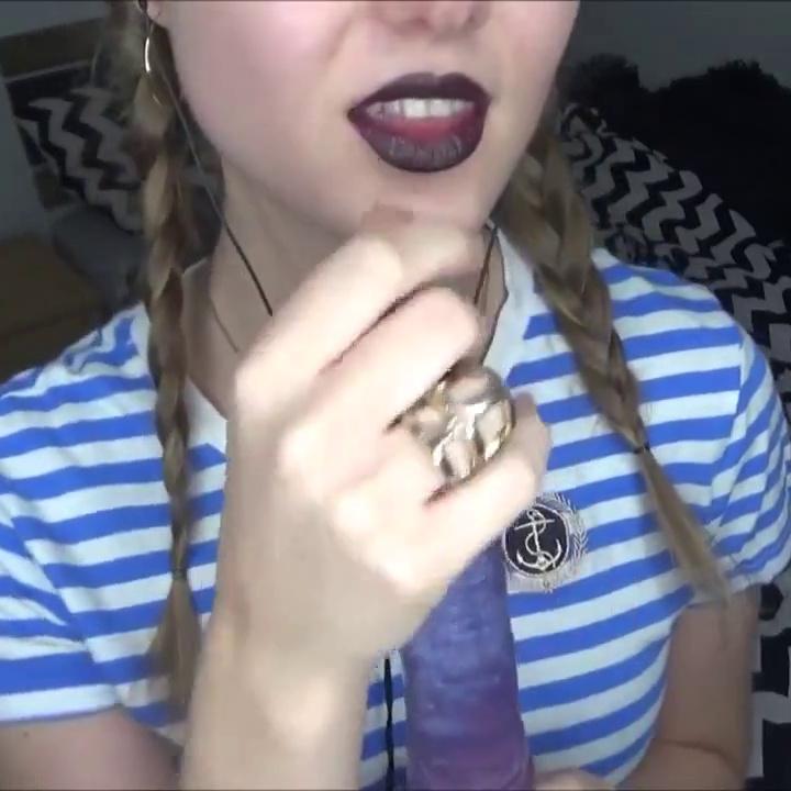 Peas And Pies Black Lipstick Handjob Asmr Video