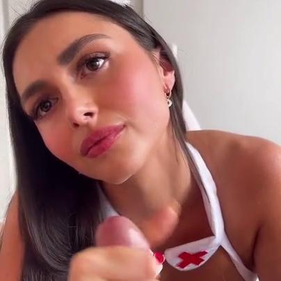 Caryn Beaumont Sexy Nurse Handjob Cumshot Video Leaked